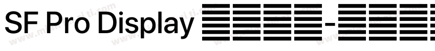 SF Pro Display 字体合集字体转换